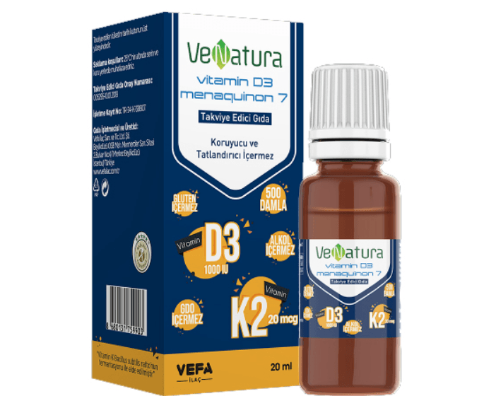 Venatura Vitamin D3 Ve Menaquinon 7